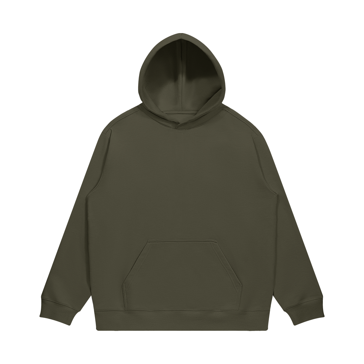 BASICS 380GSM UNISEX Brushed Fleece Drawstring Cotton Hoodie