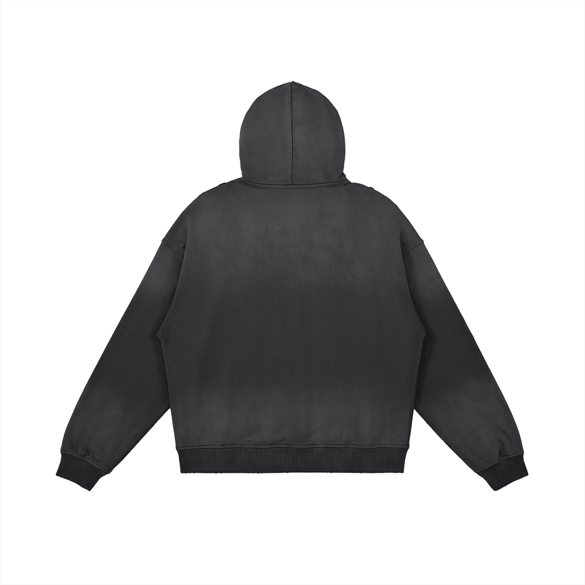 BASICS 440GSM UNISEX Sun Faded Distressed Cotton Hoodie