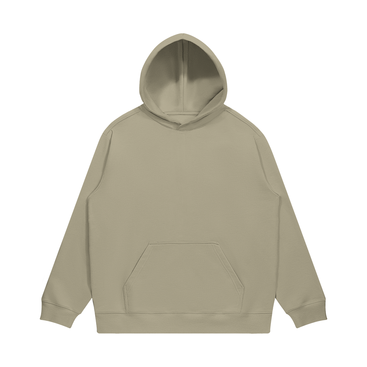 BASICS 380GSM UNISEX Brushed Fleece Drawstring Cotton Hoodie