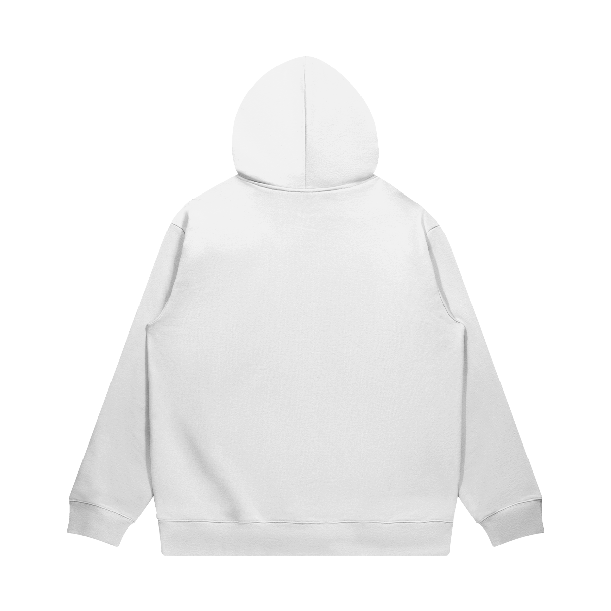BASICS 380GSM UNISEX Brushed Fleece Drawstring Cotton Hoodie