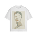 UNISEX Abstract Woman Boxy Cotton Tee