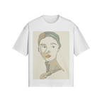 UNISEX Abstract Woman Boxy Cotton Tee