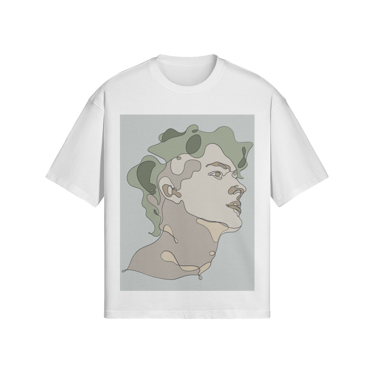 UNISEX Abstract Man Boxy Cotton Tee