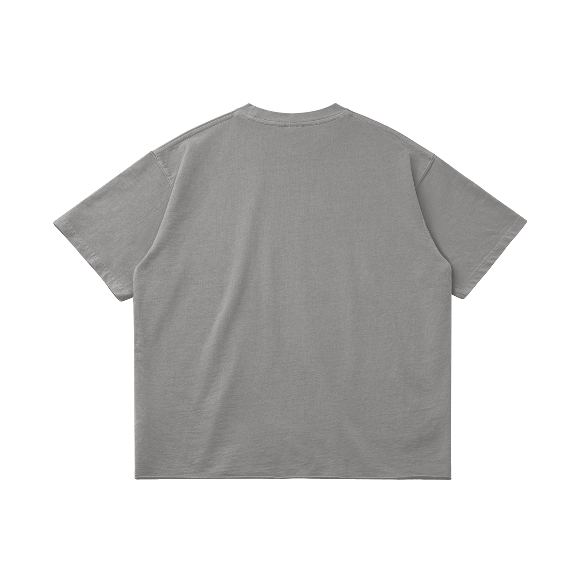 UNISEX Faded Raw Hem Cotton Tee