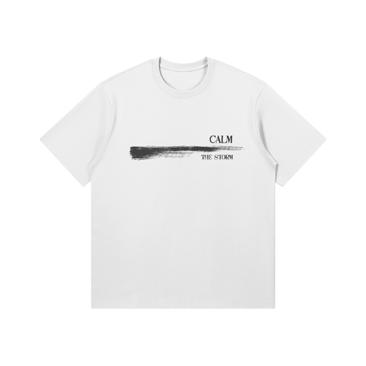 UNISEX "Calm the storm" Classic Fit Crew Neck Cotton Tee