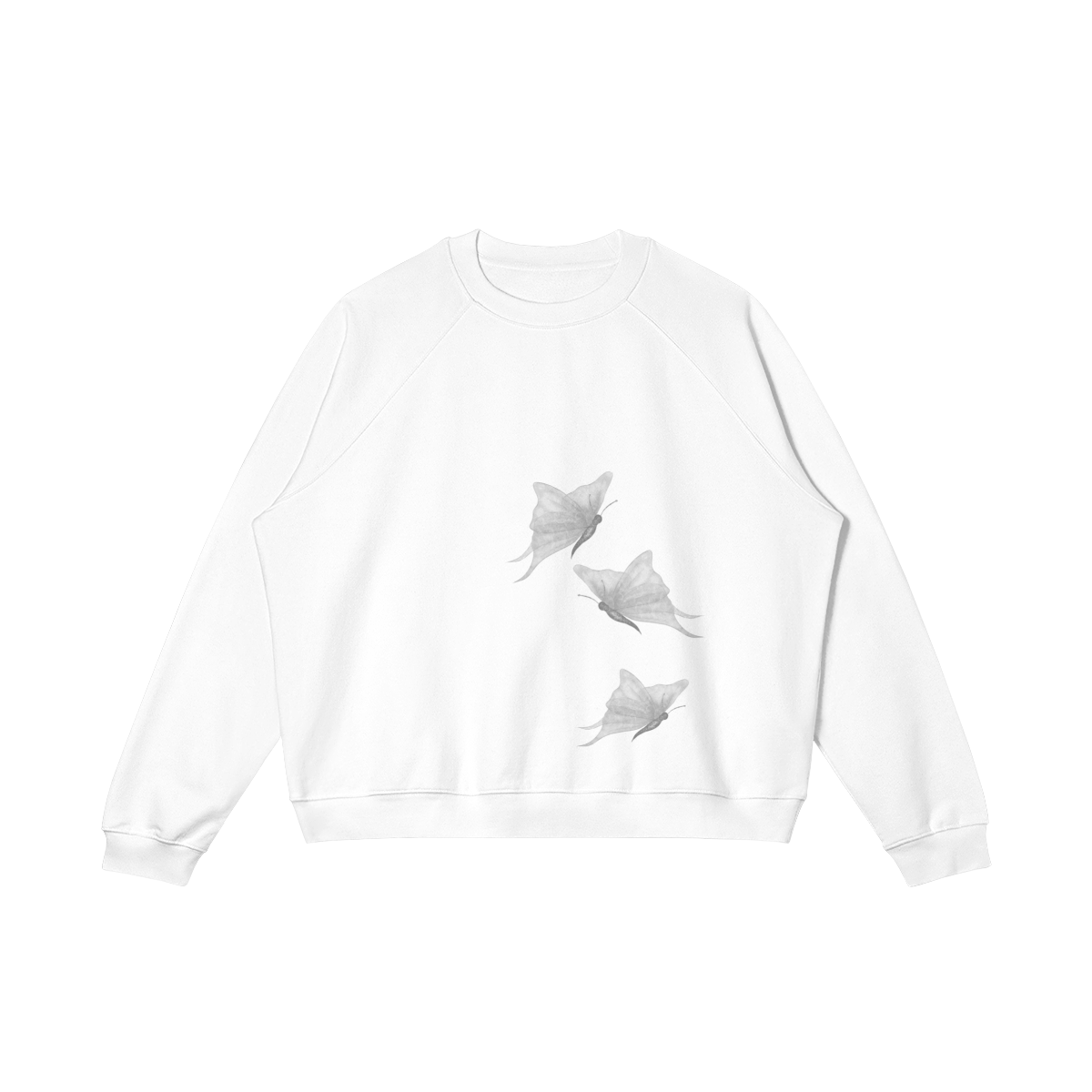 UNISEX Butterfly Heavyweight Brushed Fleece Cotton Sweatshirt