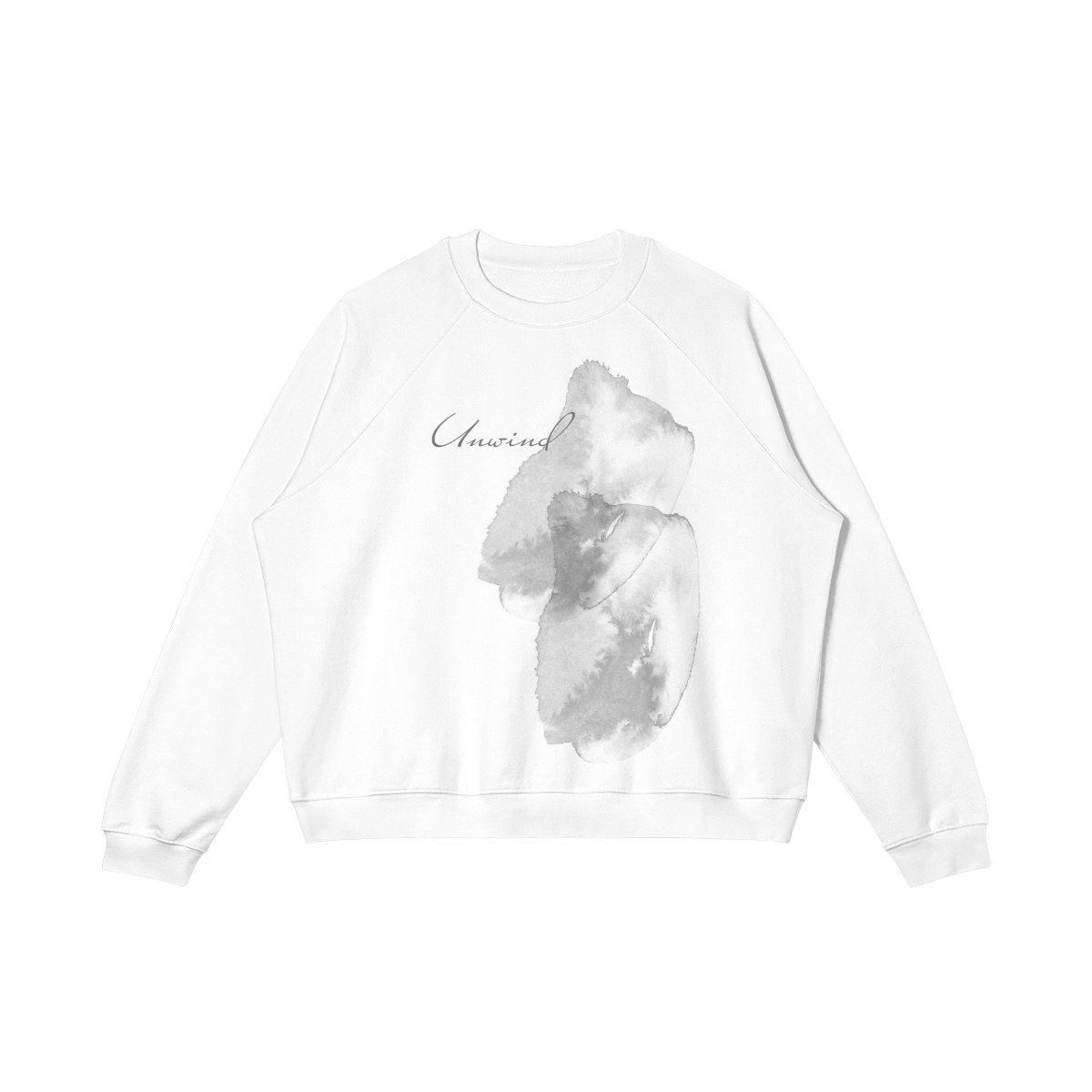 UNISEX "Unwind" Heavyweight Brushed Fleece Cotton Sweatshirt