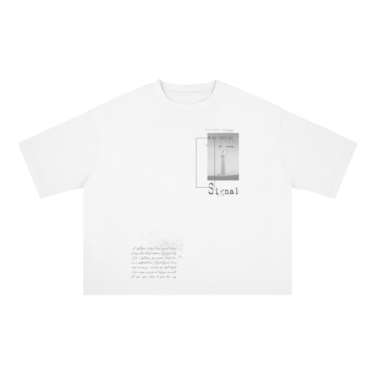 UNISEX "Signal" Classic Boxy Cotton Tee