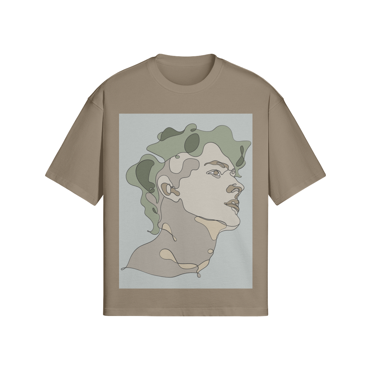 UNISEX Abstract Man Boxy Cotton Tee