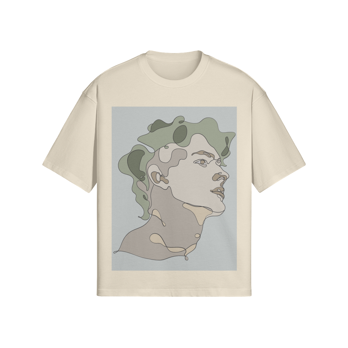 UNISEX Abstract Man Boxy Cotton Tee