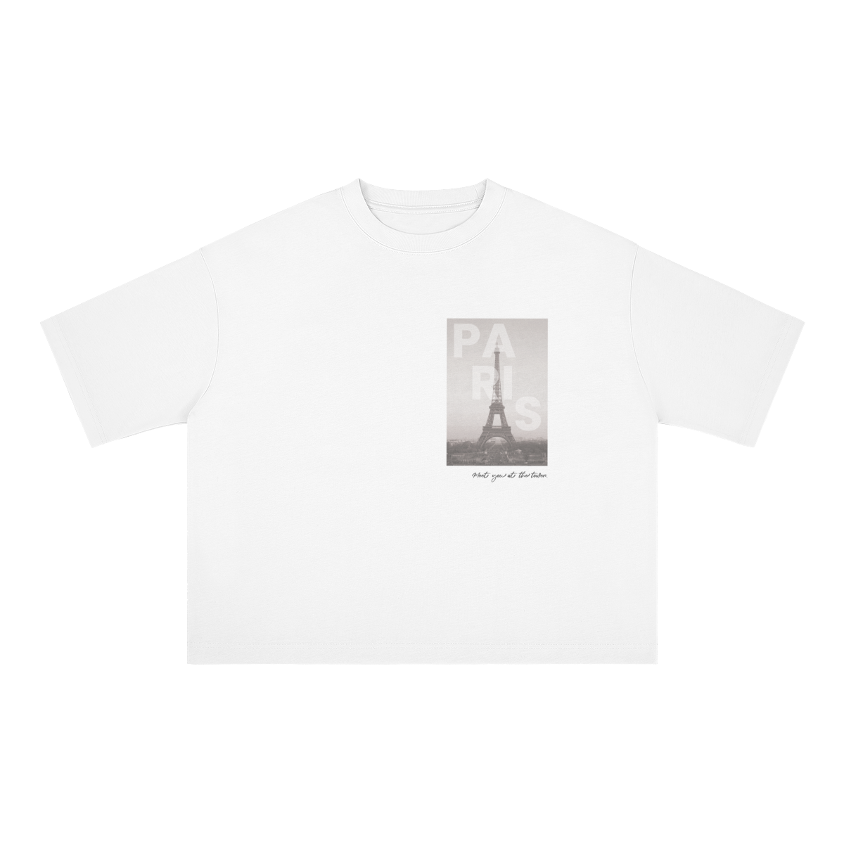UNISEX Eiffel Tower Classic Boxy Cotton Tee