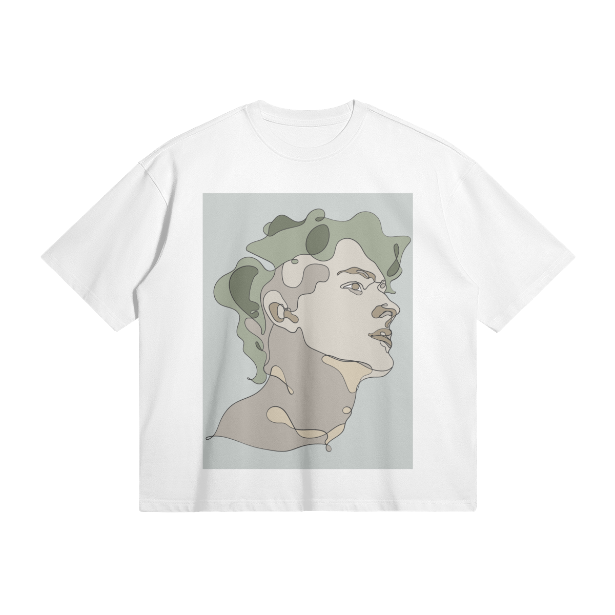 UNISEX Abstract Man Boxy Cotton Tee