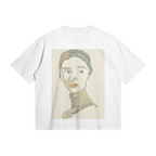 UNISEX Abstract Woman Boxy Cotton Tee