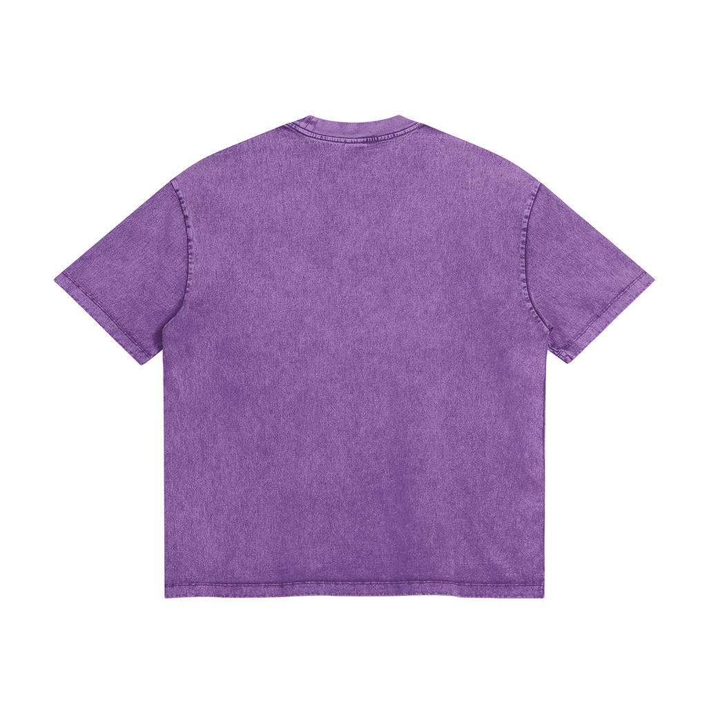 UNISEX "PEACE" Lady Oversized Snow Wash Cotton Tee