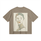 UNISEX Abstract Woman Boxy Cotton Tee