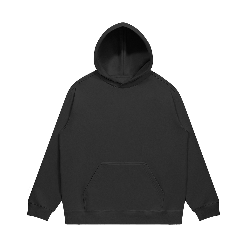 BASICS 380GSM UNISEX Brushed Fleece Drawstring Cotton Hoodie