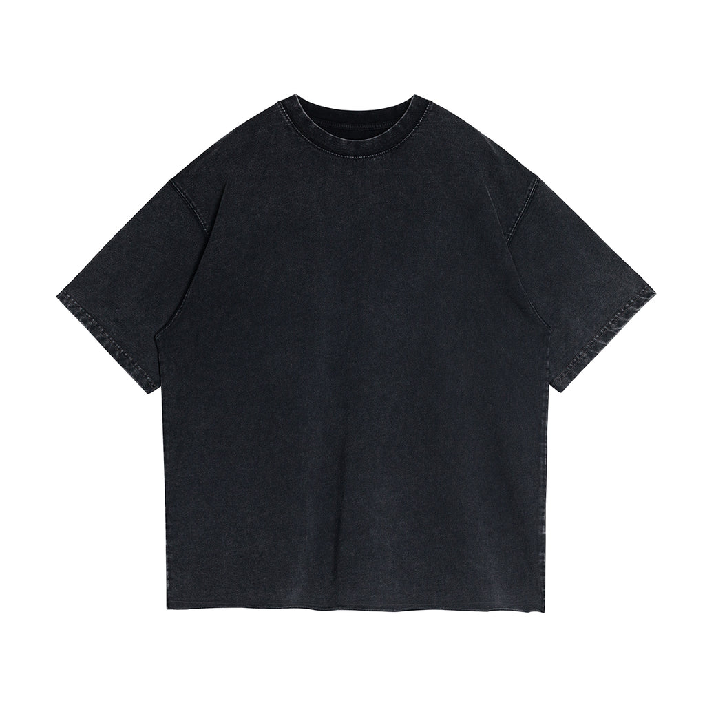 BASICS 260GSM UNISEX Faded Raw Hem Tee