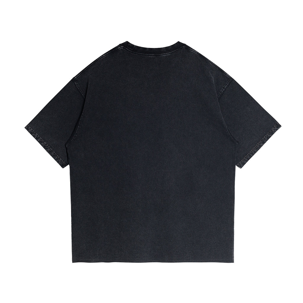 BASICS 260GSM UNISEX Faded Raw Hem Tee