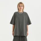 BASICS 260GSM UNISEX Faded Raw Hem Tee