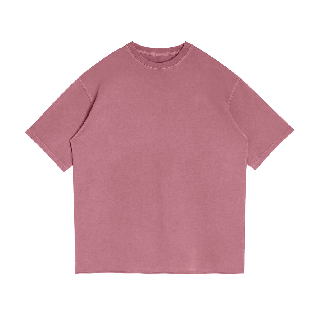 BASICS 260GSM UNISEX Faded Raw Hem Tee