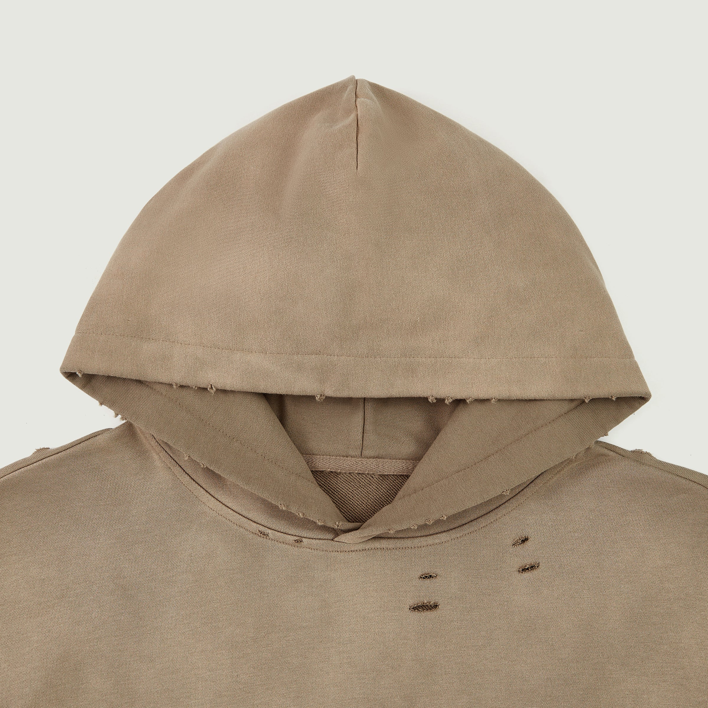 BASICS 440GSM UNISEX Sun Faded Distressed Cotton Hoodie