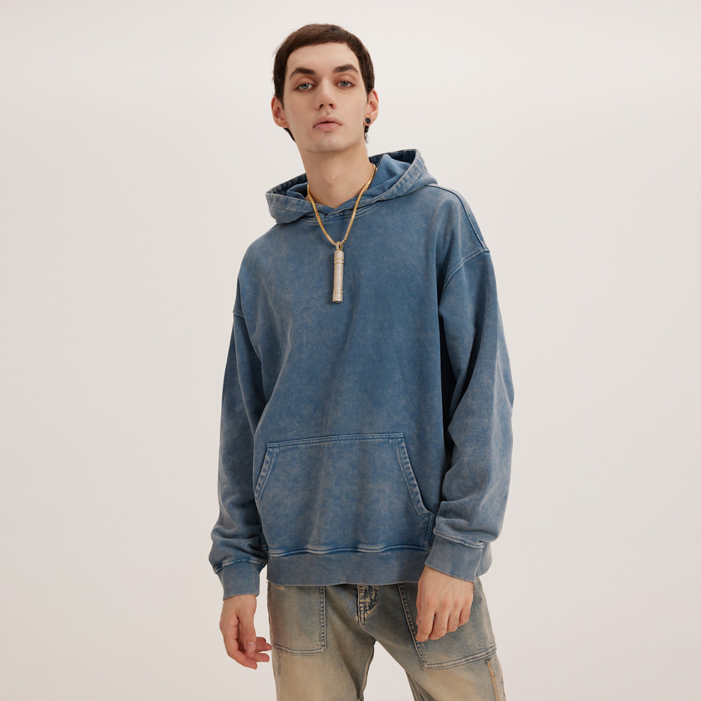 BASICS 440GSM UNISEX Super Heavyweight Oversized Faded Hoodie