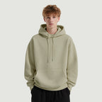 BASICS 380GSM UNISEX Brushed Fleece Drawstring Cotton Hoodie