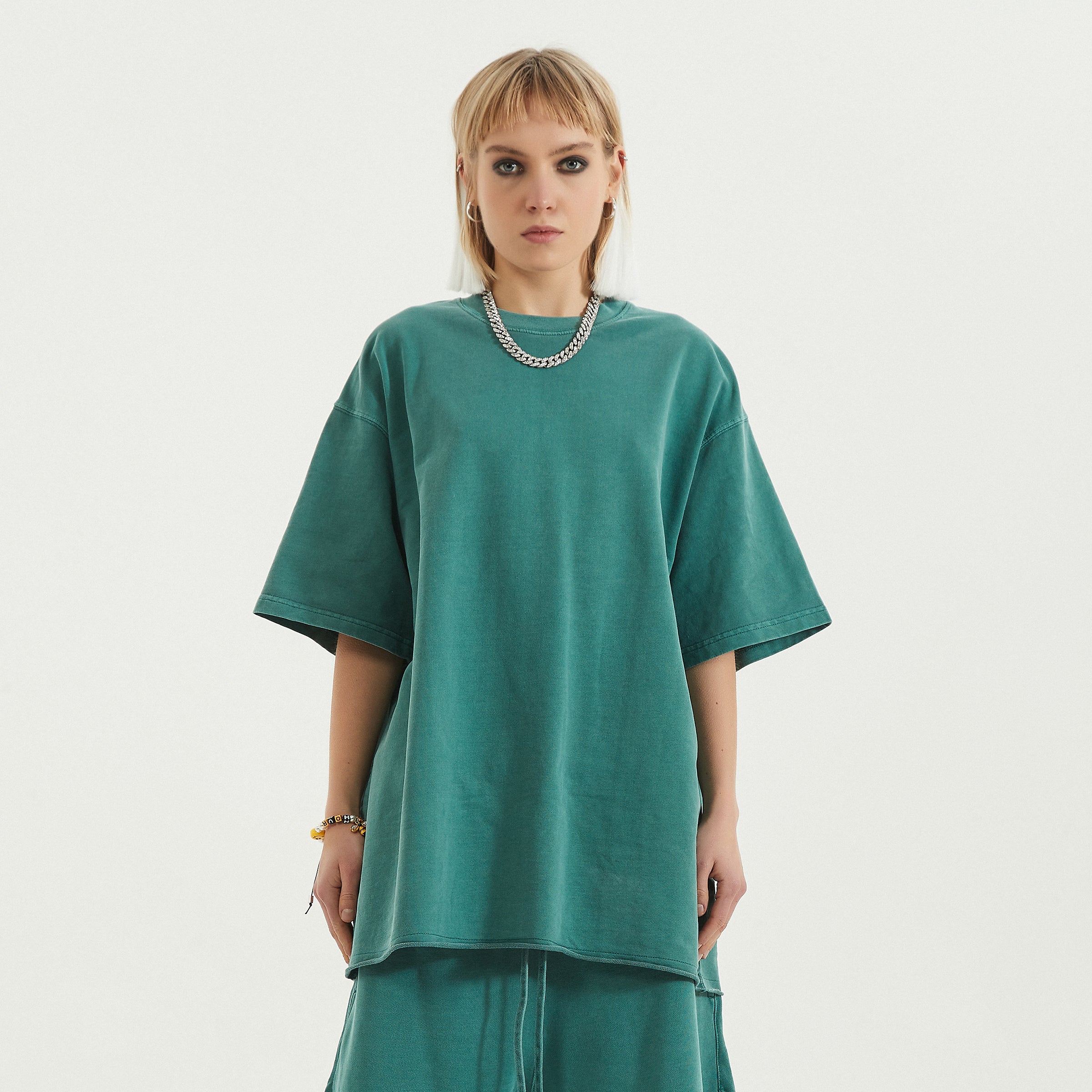 BASICS 260GSM UNISEX Faded Raw Hem Tee