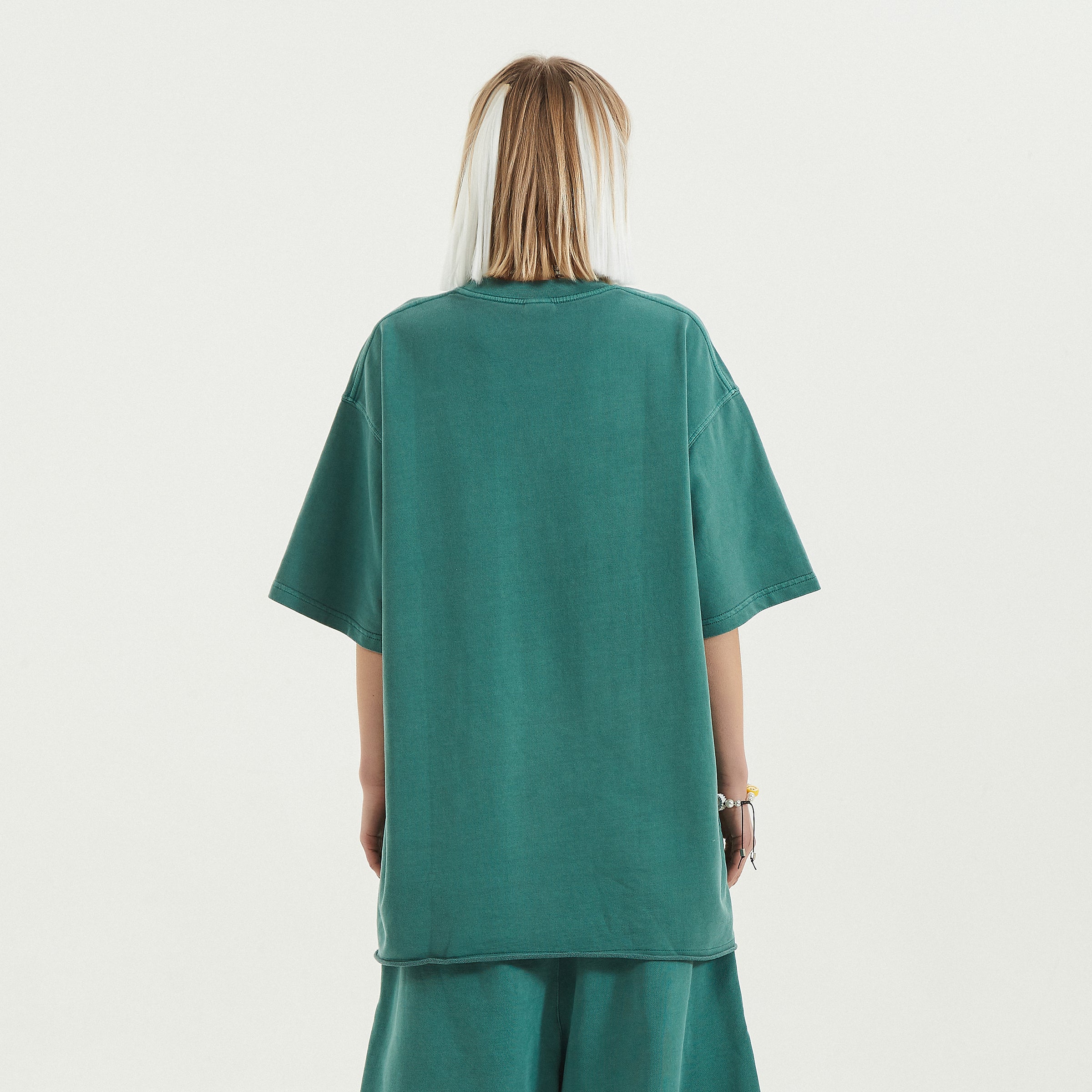 BASICS 260GSM UNISEX Faded Raw Hem Tee