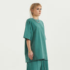 BASICS 260GSM UNISEX Faded Raw Hem Tee