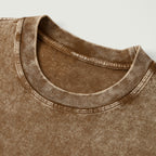 UNISEX "PEACE" Lady Oversized Snow Wash Cotton Tee