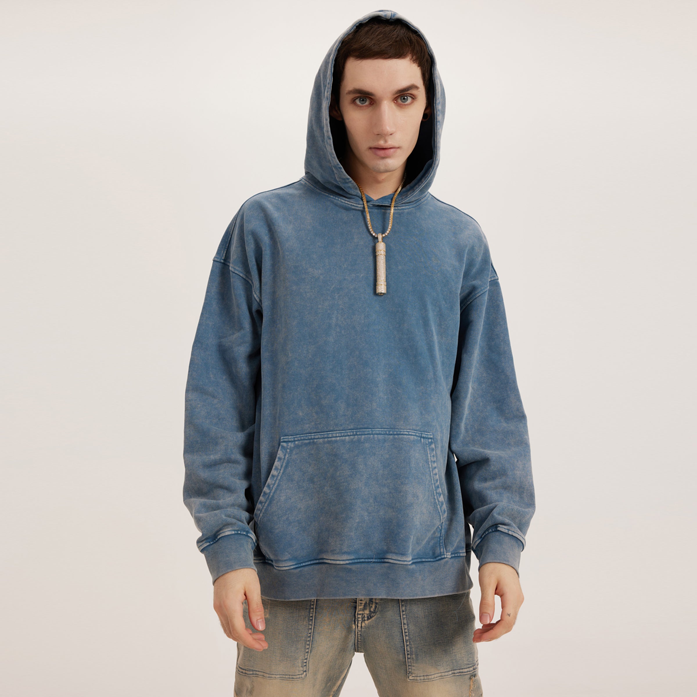 BASICS 440GSM UNISEX Super Heavyweight Oversized Faded Hoodie