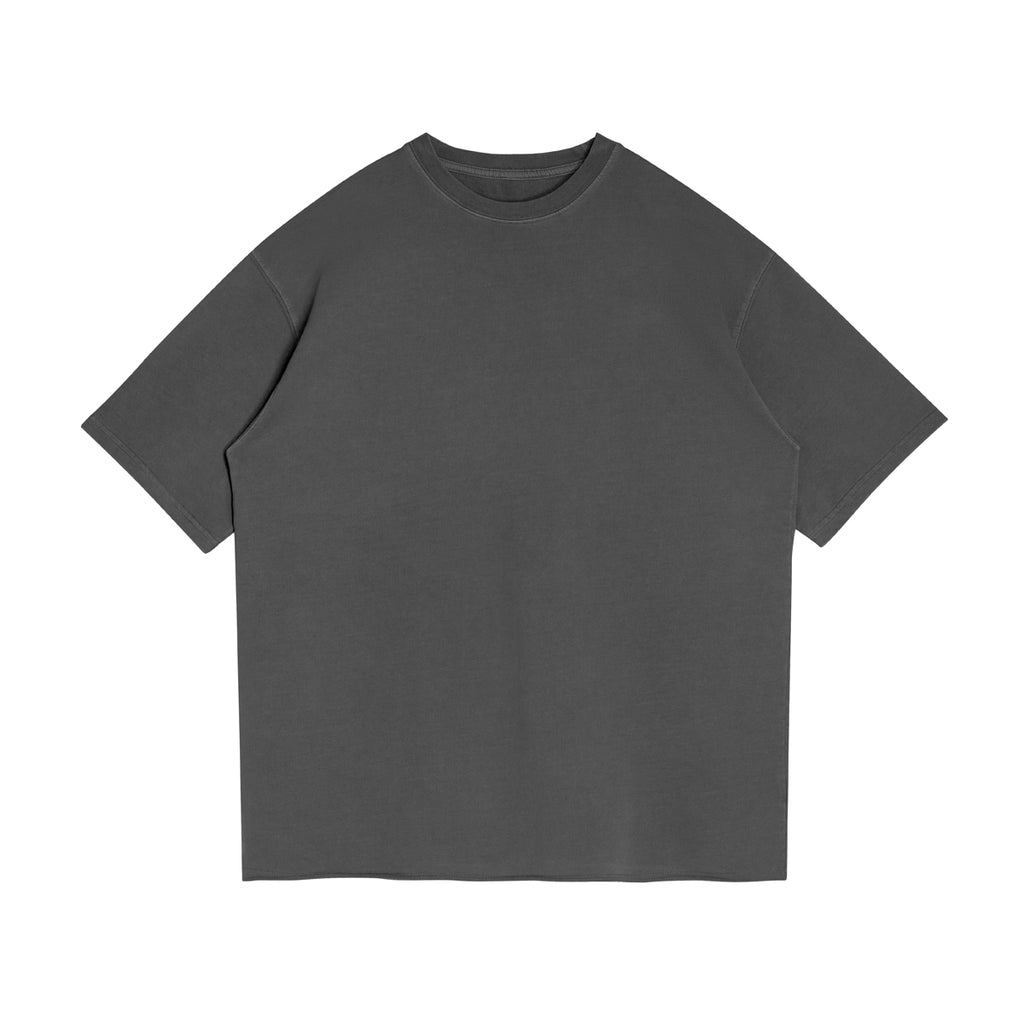 BASICS 260GSM UNISEX Faded Raw Hem Tee