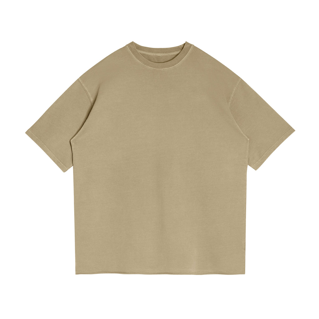 BASICS 260GSM UNISEX Faded Raw Hem Tee