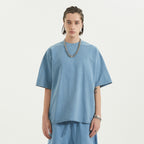 BASICS 260GSM UNISEX Faded Raw Hem Tee